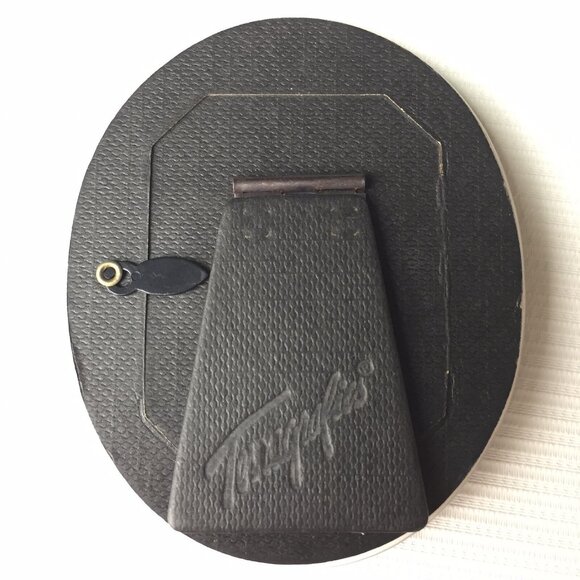 Terragrafics Photo Picture Frame Oval Tiled Floral Flower Butterfly Vintage - Picture 5 of 12